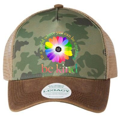 In a world where you can be anything be kind gift  Legacy Tie Dye Trucker Hat