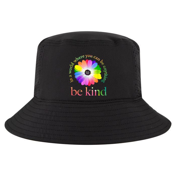 In a world where you can be anything be kind gift  Cool Comfort Performance Bucket Hat
