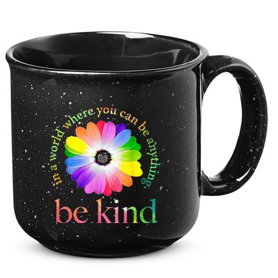 In a world where you can be anything be kind gift  15oz Campfire Ceramic Mug