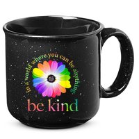 In a world where you can be anything be kind gift  15oz Campfire Ceramic Mug