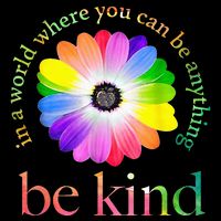 In a world where you can be anything be kind gift  Drawstring Bag