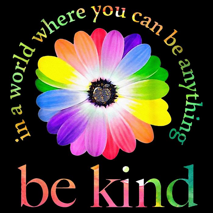 In a world where you can be anything be kind gift  Drawstring Bag