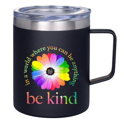 In a world where you can be anything be kind gift  12oz Stainless Steel Coffee Mug