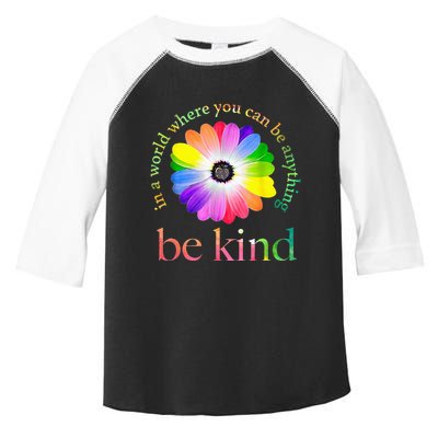 In a world where you can be anything be kind gift  Toddler Fine Jersey T-Shirt
