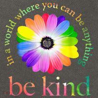 In a world where you can be anything be kind gift  Cotton Canvas Backpack