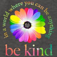 In a world where you can be anything be kind gift  Vector Backpack