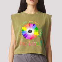 In a world where you can be anything be kind gift  Garment-Dyed Women's Muscle Tee