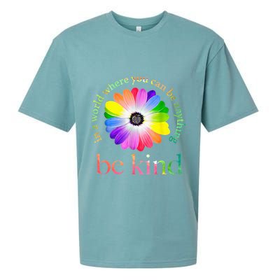 In a world where you can be anything be kind gift  Sueded Cloud Jersey T-Shirt
