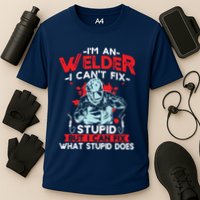 I'm An Welder I Can't Fix Stupid Funny Welding Grandpa Dad Performance Shirt