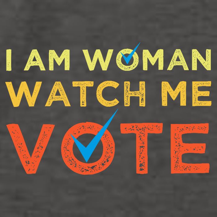 I Am Woman Watch Me Vote 2024 Vector Backpack