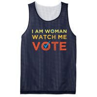 I Am Woman Watch Me Vote 2024 Mesh Reversible Basketball Jersey Tank