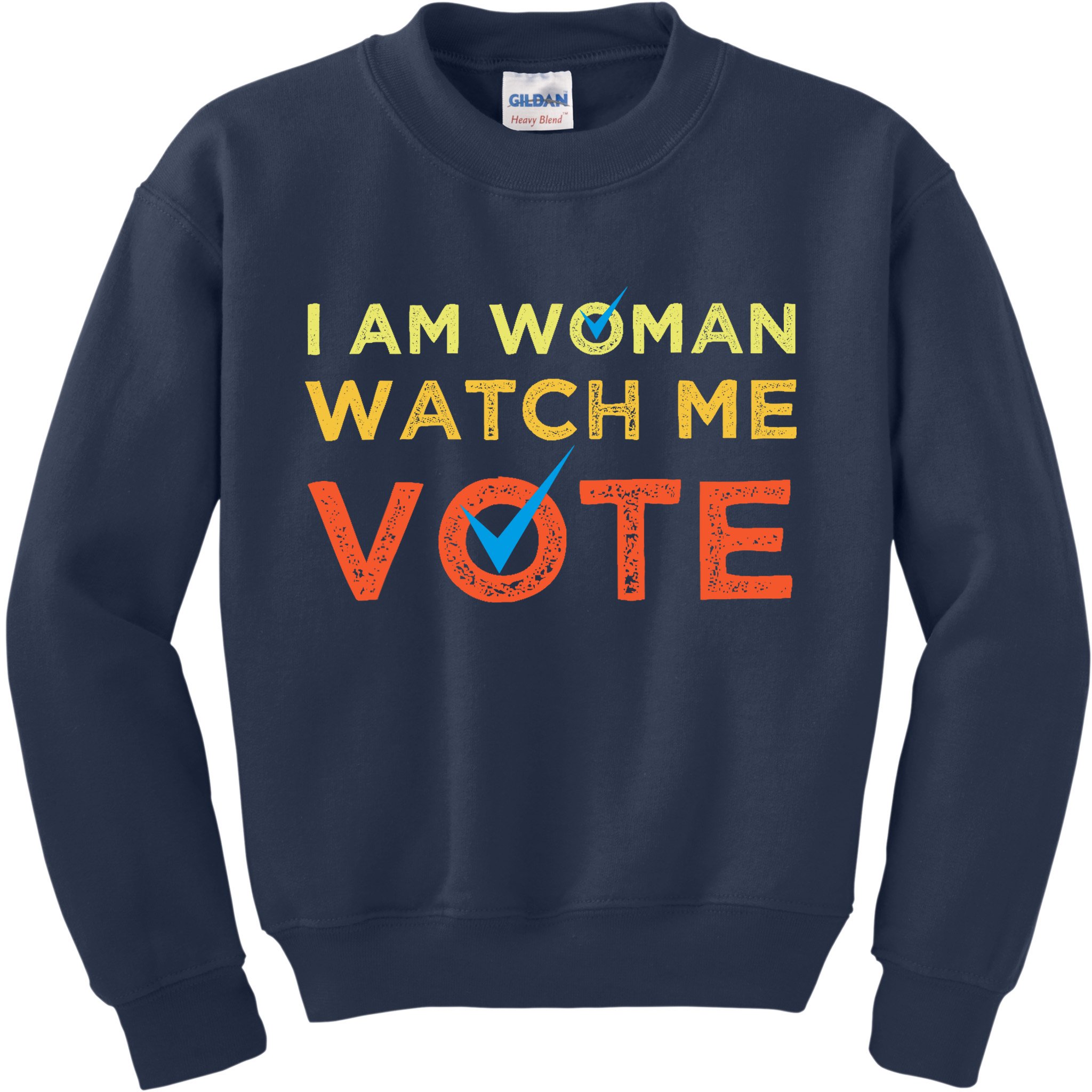I Am Woman Watch Me Vote 2024 Kids Sweatshirt
