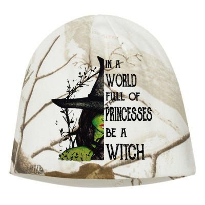 In A World Full Of Princesses Be A Witch Halloween Cute Gift Kati - Camo Knit Beanie