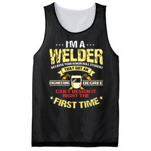 I'm A Welder I Can't Fix Stupid Funny Welding Mesh Reversible Basketball Jersey Tank