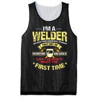 I'm A Welder I Can't Fix Stupid Funny Welding Mesh Reversible Basketball Jersey Tank