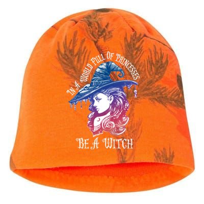 In A World Full Of Princesses Be A Witch Halloween Great Gift Kati - Camo Knit Beanie