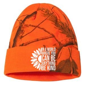 In A World Where You Can Be Anything Be Kind Sunflower Anti Bully Kati Licensed 12" Camo Beanie