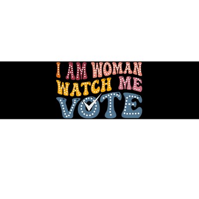 I Am Woman Watch Me Vote Election 2024 Political For Female Bumper Sticker