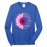 In A World Full Of Grandmas Be Memaw Sunflower Cute Gift Long Sleeve Shirt