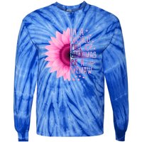 In A World Full Of Grandmas Be Memaw Sunflower Cute Gift Tie-Dye Long Sleeve Shirt