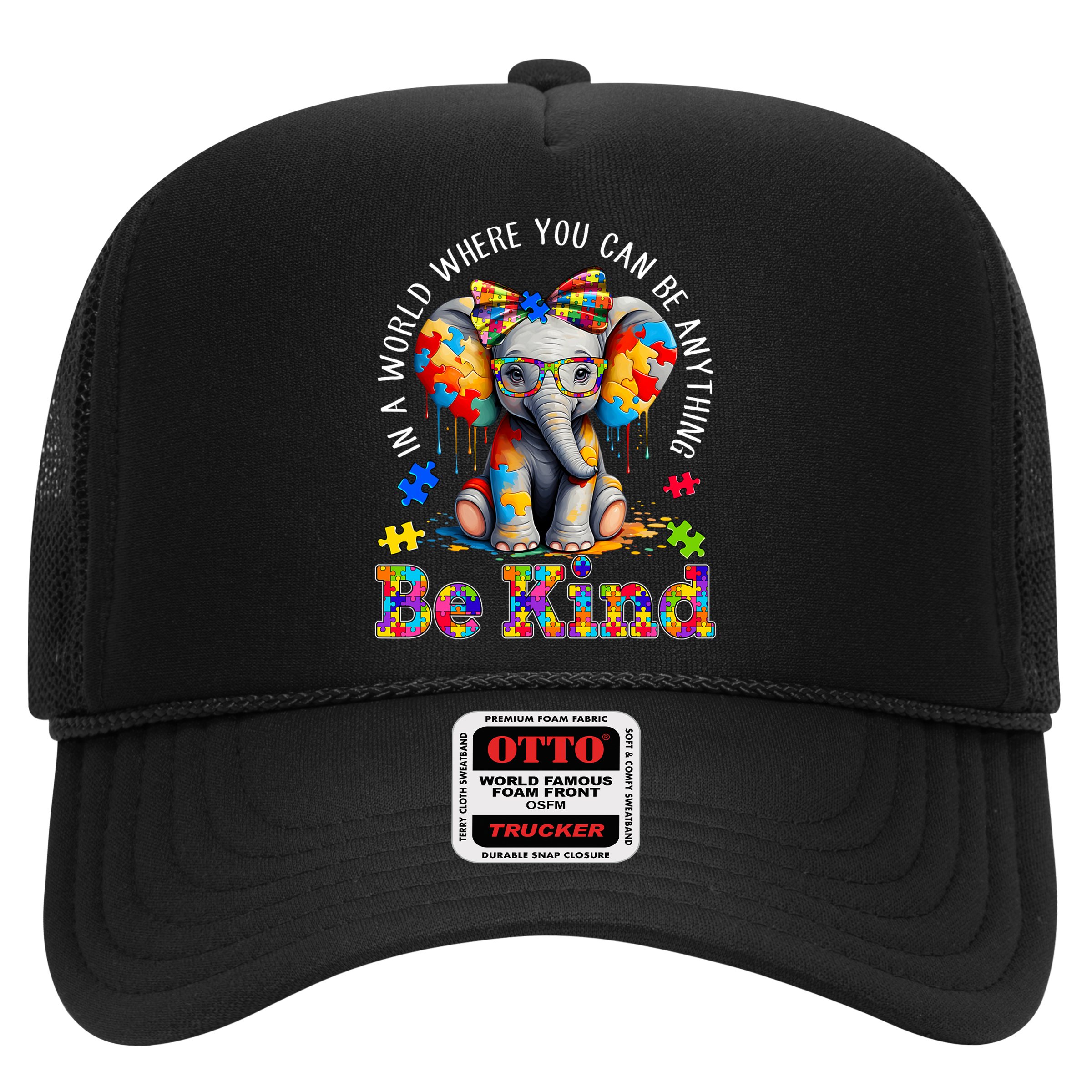 In A World Where You Can Be Anything Be Kind Autism Elephant Hat