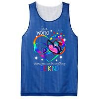 In A World Where You Can Be Anything Be Kind Autism Gift Mesh Reversible Basketball Jersey Tank