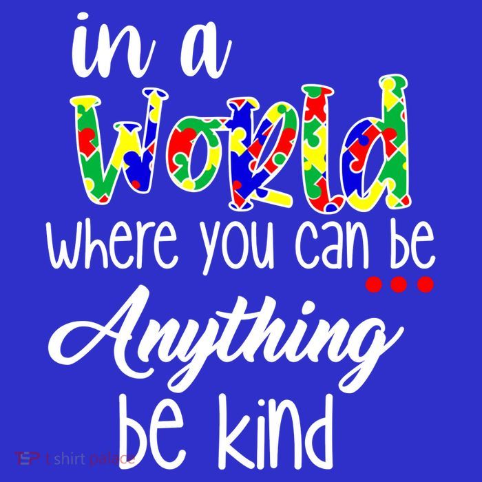 In A World Where You Can Be Anything Be Kind Autism Awareness Stripe Pom Pom Beanie