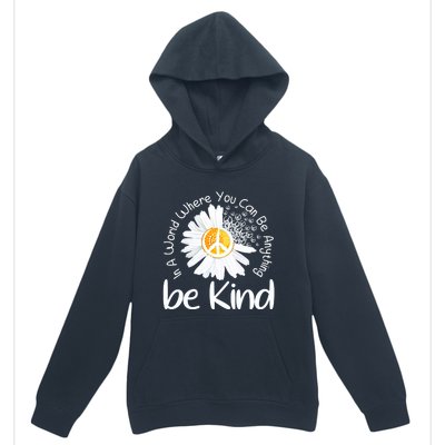 In A World Where You Can Be Anything Be Kind Peace Sign Cute Gift Urban Pullover Hoodie