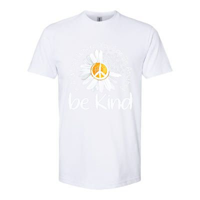 In A World Where You Can Be Anything Be Kind Peace Sign Cute Gift Softstyle® CVC T-Shirt