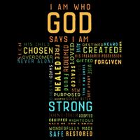 I Am Who God Says I Am Christian Faith Religious 16 in Basic Backpack
