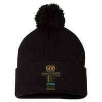 I Am Who God Says I Am Christian Faith Religious Pom Pom 12in Knit Beanie