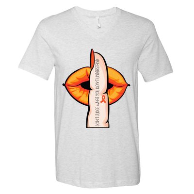 In April We Wear Orange Infertility Awareness Week V-Neck T-Shirt