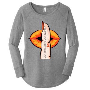 In April We Wear Orange Infertility Awareness Week Women's Perfect Tri Tunic Long Sleeve Shirt