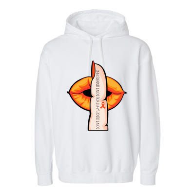 In April We Wear Orange Infertility Awareness Week Garment-Dyed Fleece Hoodie