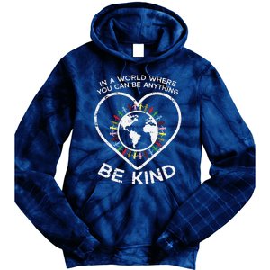 In A World Anything Be Kind Unity Day Orange Anti Bullying Tie Dye Hoodie