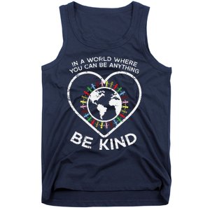 In A World Anything Be Kind Unity Day Orange Anti Bullying Tank Top