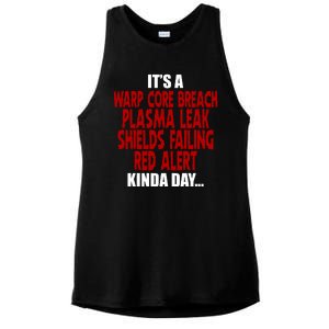 It's A Warp Core Plasma Leak Shield Funny Meme Ladies PosiCharge Tri-Blend Wicking Tank