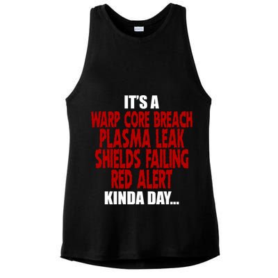 It's A Warp Core Plasma Leak Shield Funny Meme Ladies PosiCharge Tri-Blend Wicking Tank