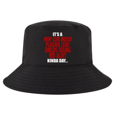It's A Warp Core Plasma Leak Shield Funny Meme Cool Comfort Performance Bucket Hat