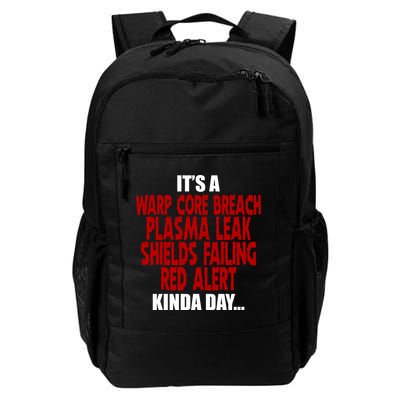 It's A Warp Core Plasma Leak Shield Funny Meme Backpack