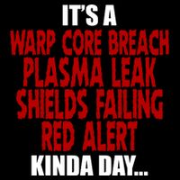 It's A Warp Core Plasma Leak Shield Funny Meme Button