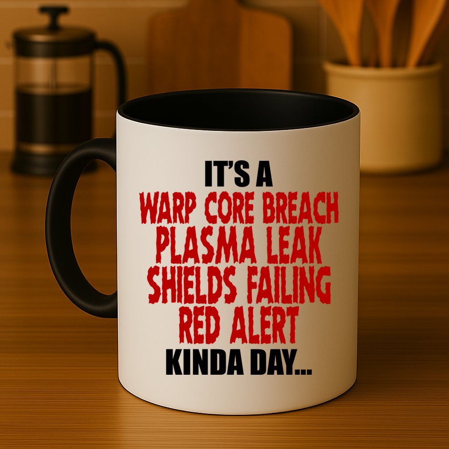 It's A Warp Core Plasma Leak Shield Funny Meme Mug