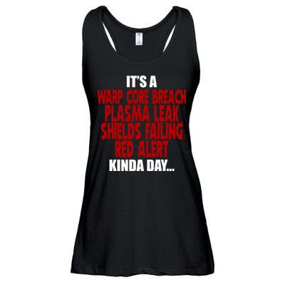 It's A Warp Core Plasma Leak Shield Funny Meme Ladies Essential Flowy Tank