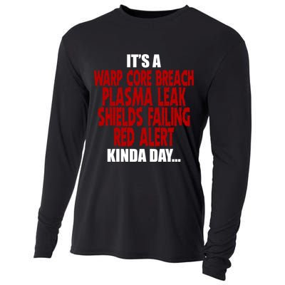 It's A Warp Core Plasma Leak Shield Funny Meme Cooling Performance Long Sleeve Crew