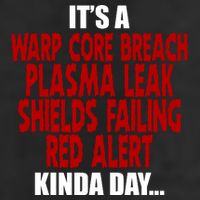 It's A Warp Core Plasma Leak Shield Funny Meme 25L Jumbo Tote