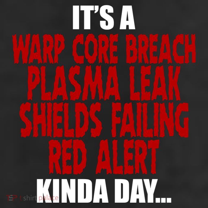 It's A Warp Core Plasma Leak Shield Funny Meme 25L Jumbo Tote