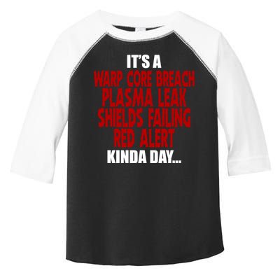 It's A Warp Core Plasma Leak Shield Funny Meme Toddler Fine Jersey T-Shirt