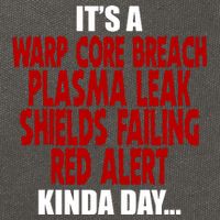 It's A Warp Core Plasma Leak Shield Funny Meme Cotton Canvas Backpack
