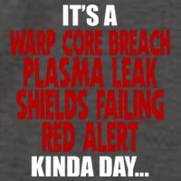 It's A Warp Core Plasma Leak Shield Funny Meme Vector Backpack