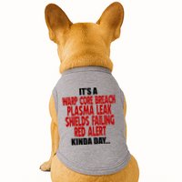 It's A Warp Core Plasma Leak Shield Funny Meme Doggie Tank